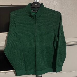Under Armour Cold Gear Men's Emerald Green 1/4 Zip-Up Sweater/Pullover.